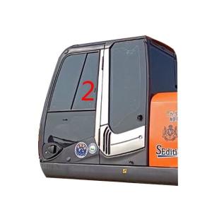 Quality Straight Position Left Door Excavator Glass Replacement 4mm Thick wholesale