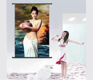 Quality PLASTIC LENTICULAR lady portrait painting 3d moving portrait photo with plastic lenticular material wholesale