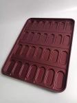 Aluminum Steel 28 Cavity 670x511.2x40.4mm Hot Dog Bun Baking Mold Pan