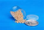209# plastic pet bottle with easy open end clear pet round tube bottle food tin