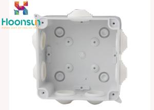 Quality IP65 White Waterproof Junction Box Cable Gland 100 * 100 * 70 Size With PVC Stopper wholesale