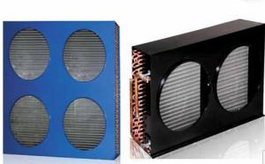 Quality 3HP 2 fans Air Cooled Condenser , freezer Refrigeration condenser FNF-7.2/26 for condensing unit wholesale