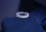 Emerald Sterling Silver Custom Jewelry Square Diamond Rings