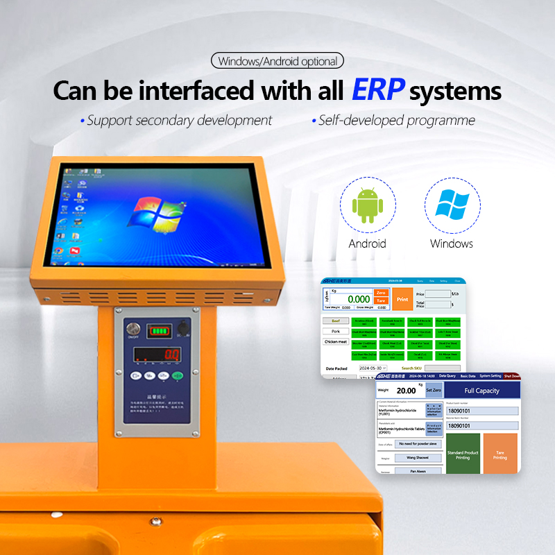 12 Inch Touchscreen Display Weighing Forklift Scale with Intelligent Electric Android