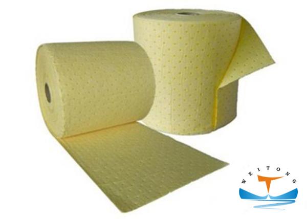 Spill Response Industrial Oil Absorbent Rolls 2-5mm Thickness With High