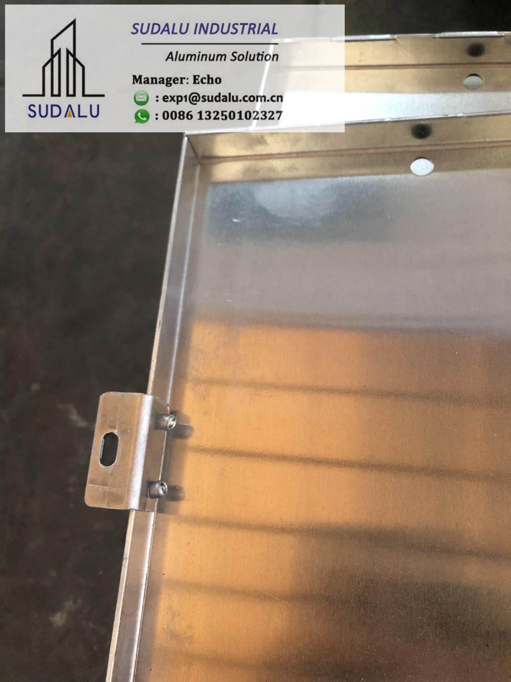 SUDALU Wooden Color Aluminum Solid Panel for Facade Cladding Exterior Decoration Metal Panel