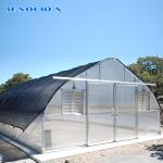 Hot Dip Galvanized Steel Plastic Film Greenhouse Grow Tent Size Customized