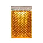 Orange Aluminized Film Bubble Bags Customizable Sparkle Offset Printed