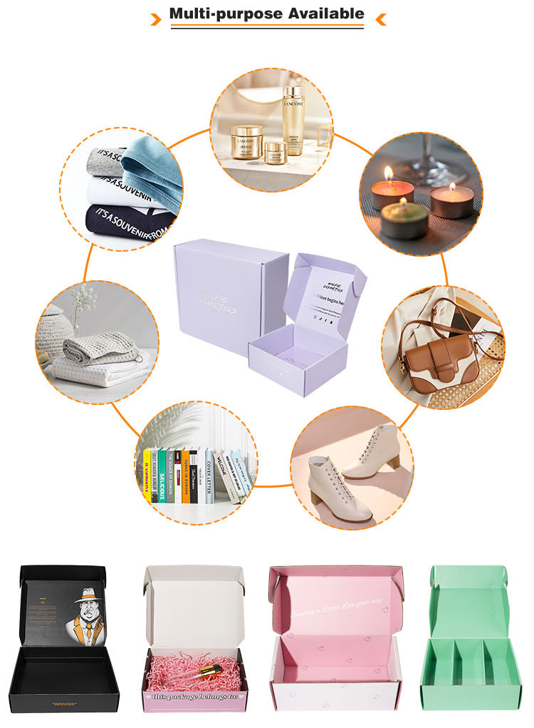 OEM Jewelry Corrugated Cardboard Shipping Box Practical For T Shirt Dress