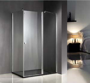 Quality 1200x800x6mm Clear Glass Shower Enclosures With Tray , Glass Bathroom Enclosures wholesale