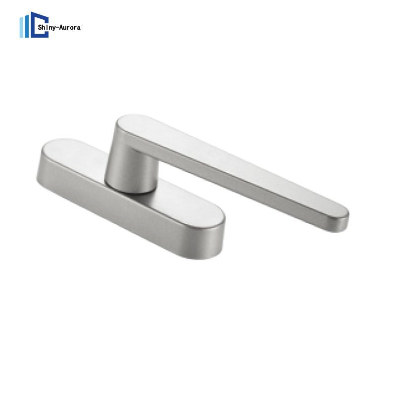 American Style Privacy Lever Handle Lock Set Matte Aluminum Door Handle Wooden Smart Door