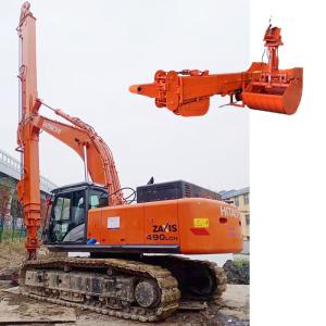 Quality Telescopic Arm With Clamshell Bucket For 50ton Excavator 32m Yellow Red wholesale