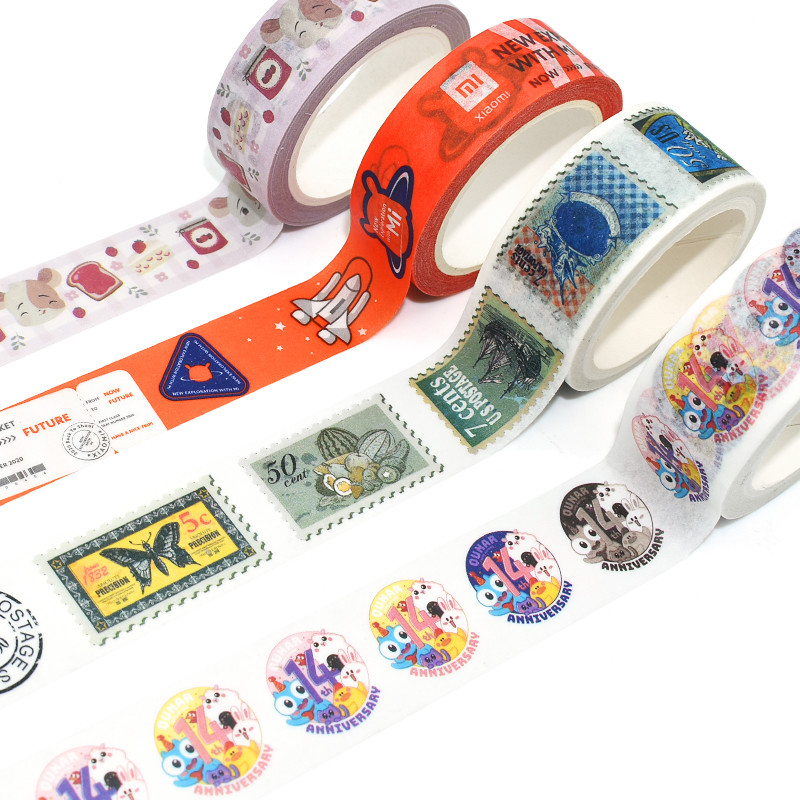 Kawaii Japanese Washi Paper Acrylic Adhesive Tape Washi Paper Masking Tape Christmas Washi Tape
