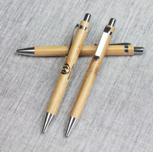 Quality Free sample bamboo pen manufacturer promotional classic wooden ball pen wholesale
