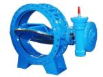 Flowseal Double Flange Triple Eccentric Butterfly Valve Gear Operated Customized