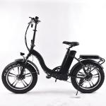 ODM Fat Tyre Folding Electric Bike 6Speed Derailleur 30KMH