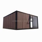 Flat Top Container Prefabrication Studio Imitation Wood PVC Wall Panel for