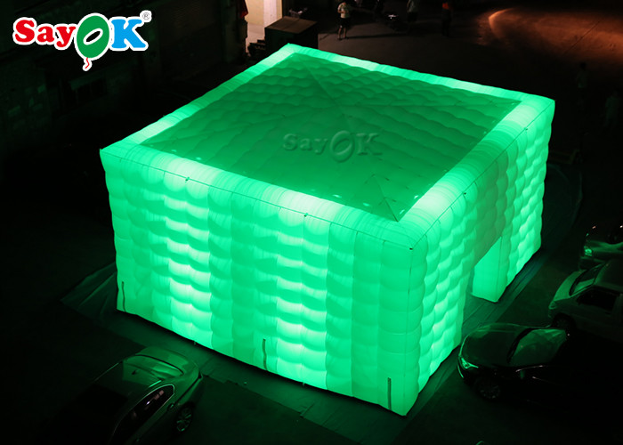Go Outdoors Inflatable Tent LED Cube Inflatable Air Tent For Commercial Advertising Party Decoration