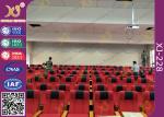 Wood Seat Back Cover Conference / Church Auditorium Chairs With Folding Seat