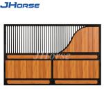 Back Side Horse Stable Partitions Black Powder Coated