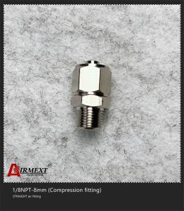 Quality 1/8NPT-8mm Straight Air Fitting Elbow Stainless Steel Compression Fittings wholesale