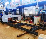 Diesel Portable Horizontal Band Sawmill Machine, Wood Band Saw Mill, Portable