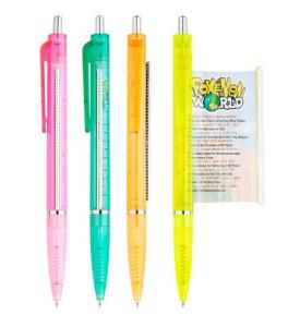 Quality advertising gift promotional banner pen, pull out pen wholesale