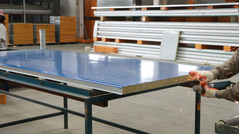 A1 Grade Wall Roof Ceiling Rock Wool Sandwich Panel