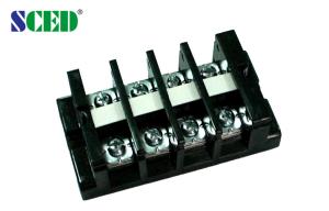 Quality High Current Terminal Connector Block 18.0mm 600V Black PC Screw Mount Connector wholesale