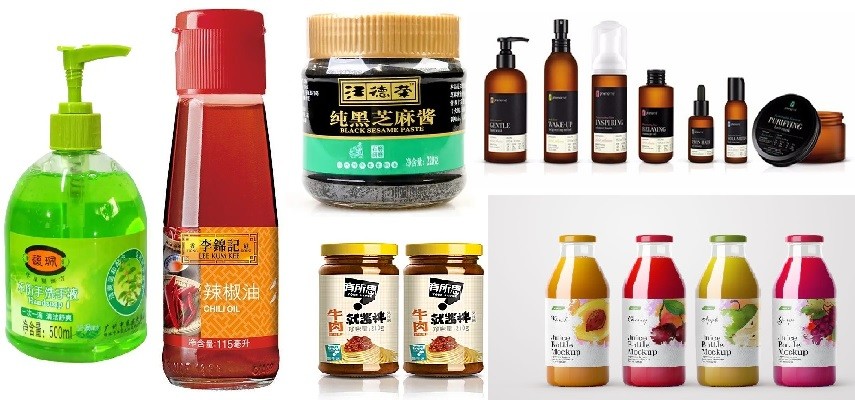 Desktop Glass Round Tube Semi Automatic Bottle Labeler Machine 25mm-100mm