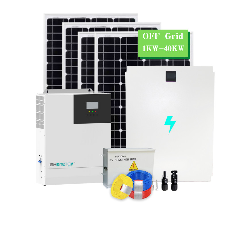 3KW-20KW Poly Solar Panels And Powerwall With Lithium Battery