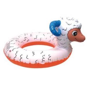 Quality Customized vivid EN71 pvc inflatable sheep cartoon baby float ring wholesale