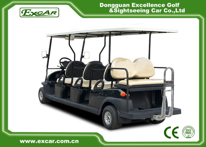 24KM/H 48V Electric Golf Carts , Steel Chassis 8 Seater Golf Cart