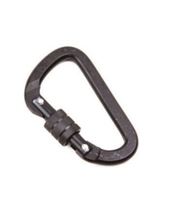 Outdoor Use or Climbing Use Aluminum Snap Hook Carbine Type With Screw Lock