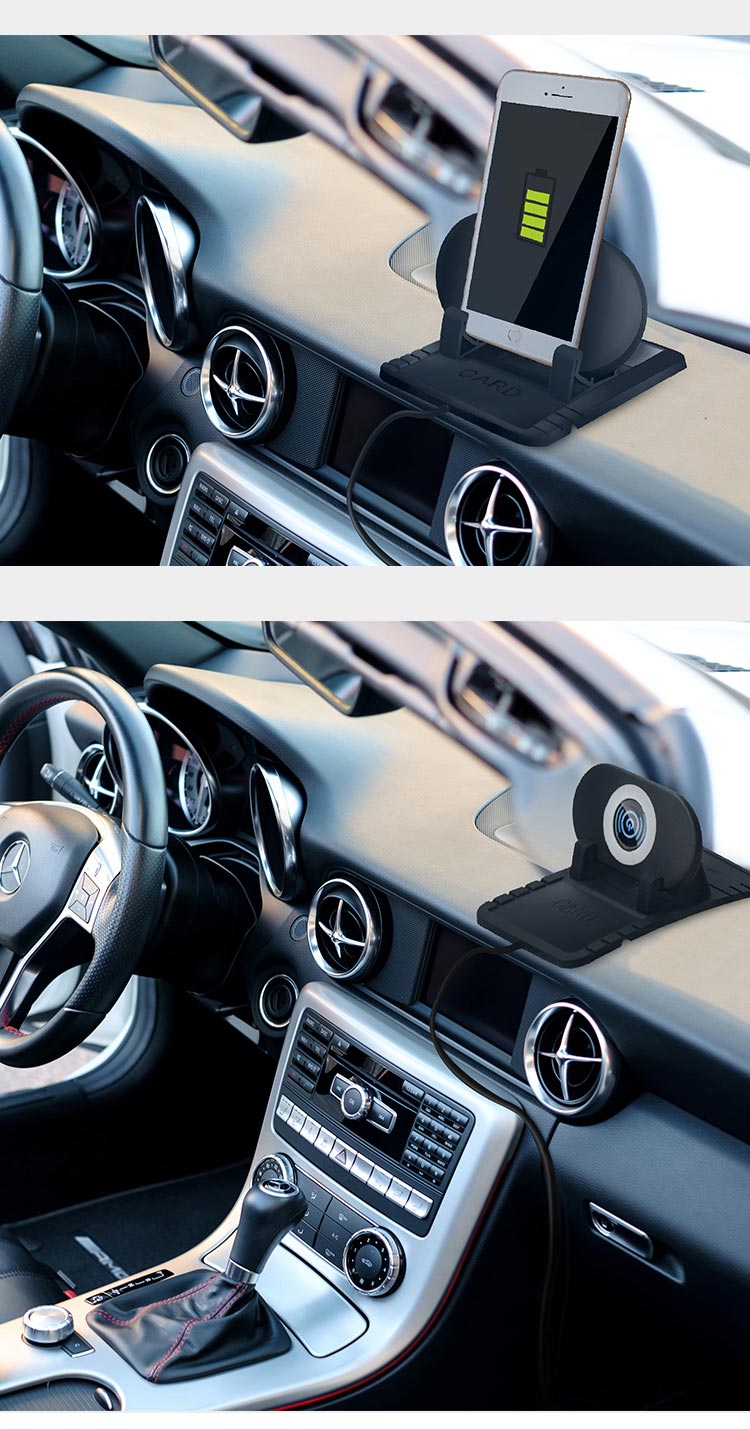 Wireless Mobile Phone 4cm 7.5W Micro Usb Car Mount