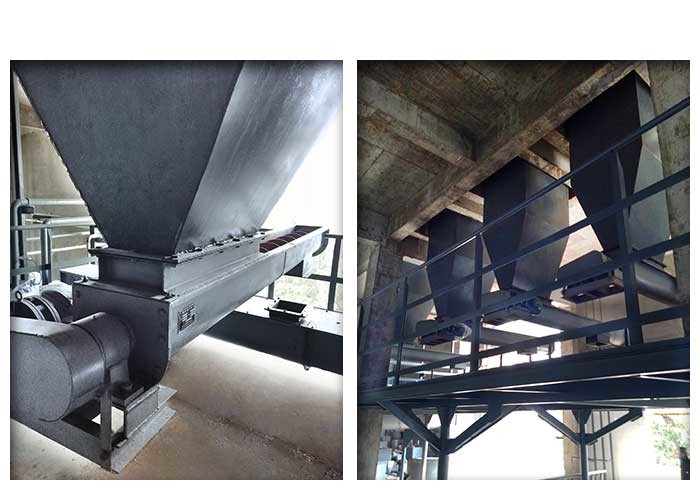 Carbon Steel Continuous Dia 400mm trough screw conveyor