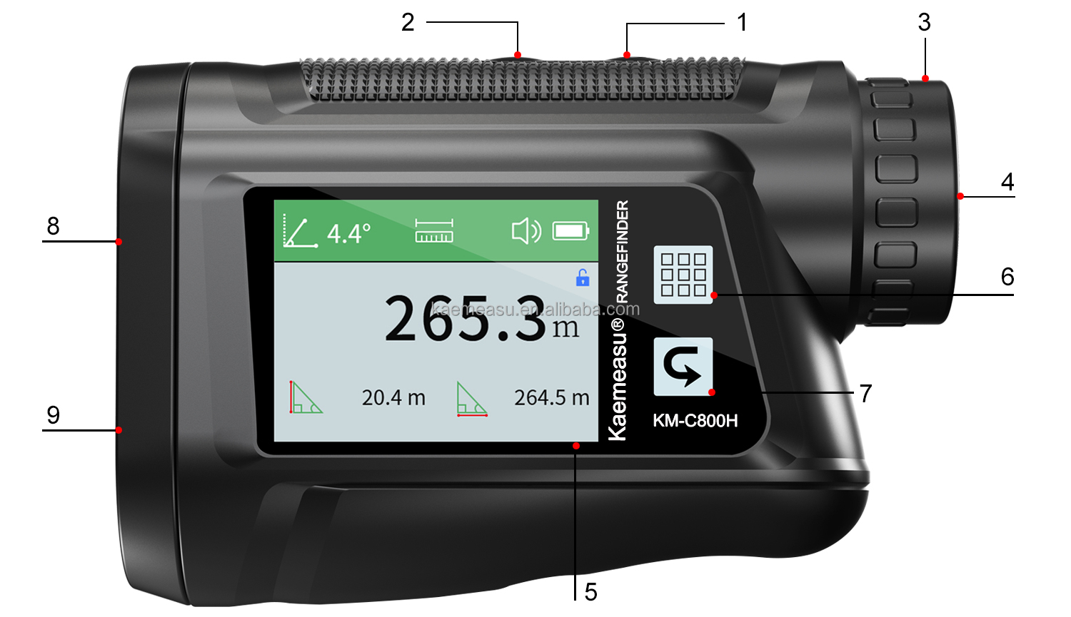 Oem Touch Screen Digital Golf Laser Rangefinder Range Finderr Golf Laser Rangefinder Rangefinder For Hunting