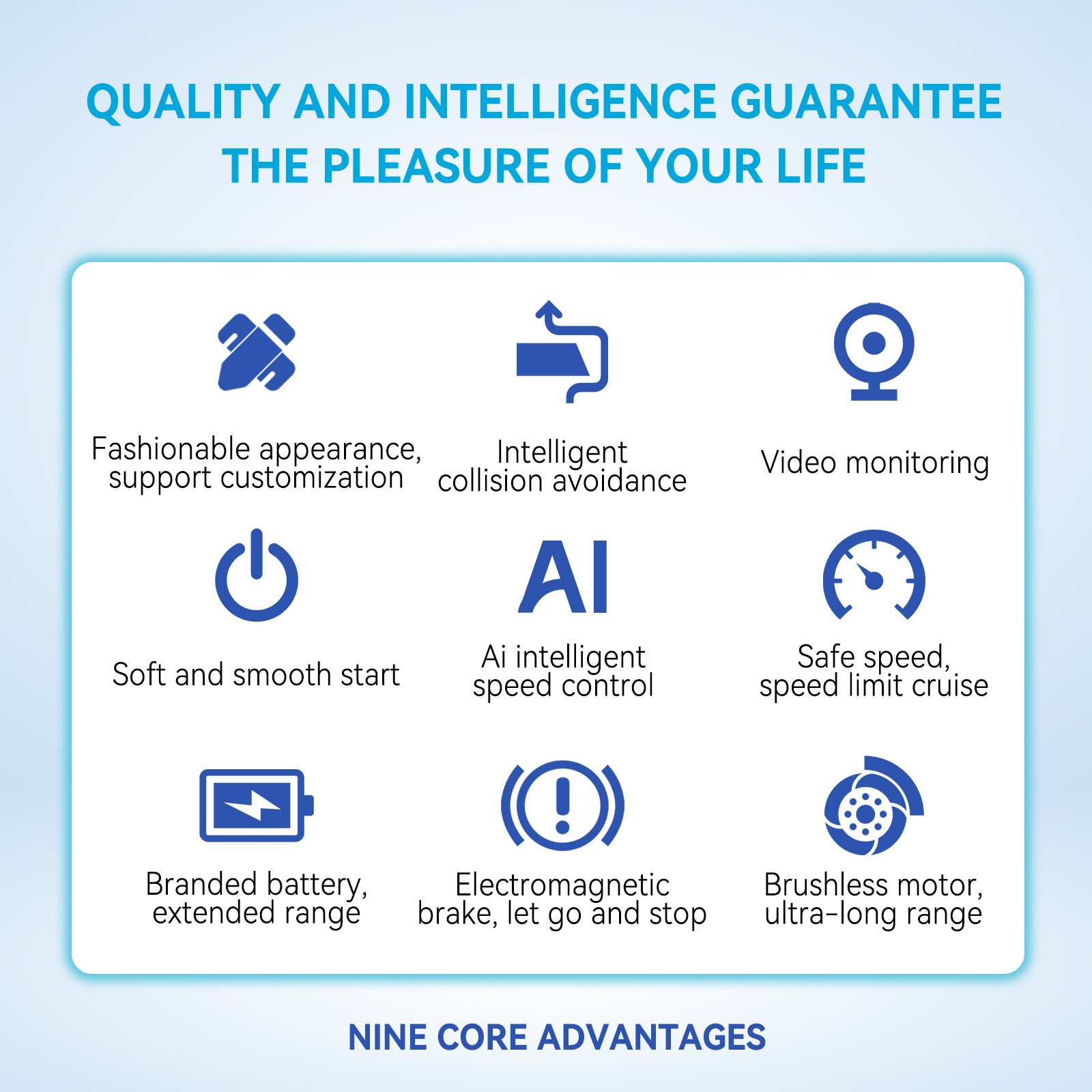 10km/h Smart Golf Carts Tour Vehicles 50KM Range OEM Solutions