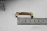 Bag accessories nickel color 31 mm zinc alloy metal arch bridge with hanging