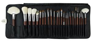 Quality High Grade Sliver Copper Best Makeup Brushes With Goat Hair wholesale
