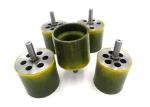 Polyflex Encapsulated Rubber Cup Brush Bonded 63mm For Cleaning Hot Welds