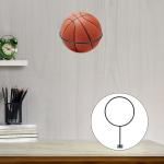 Wall Mounted Sport Ball Holder Display Storage Steel Rack Customized Logo