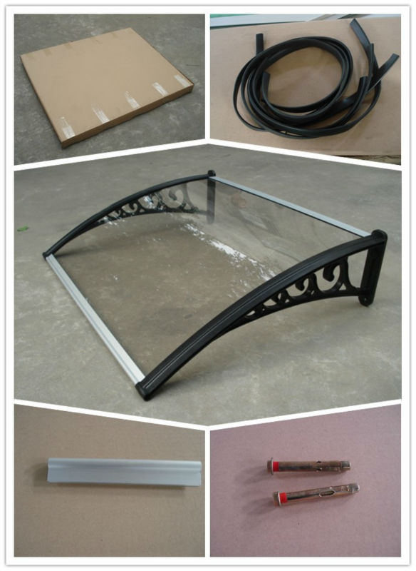 600mm 800mm Polycarbonate Window Awning Plastic Building Material