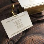 Premium 600 gsm Italian Shining Paper Business Cards Printing Gliter Business