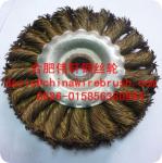 4" Twist Knotted Copper Wire Brush, Double Row