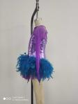 Costume Girls Dancewear Purple And Black Color Purple And Blue Color