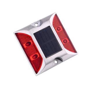 Quality High Speed Traffic Road Cast Aluminum Solar Road Stud for Red Road Warning wholesale