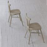 Natural Grey Vintage Dining Wooden Chairs Nordic Banquet Wishbone Chair