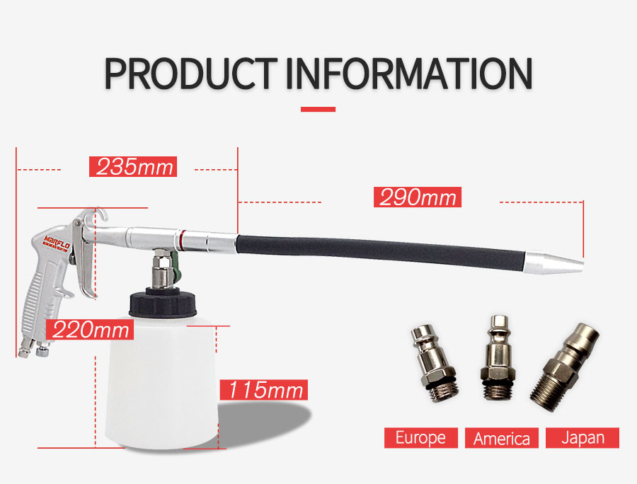 27x15cm Customized Car Clean Foam Gun Auto Wash Foam Gun For Car Engine Cleaning
