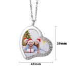 Sublimation Blank Necklace With Diamond Personalized Sublimation Blanks
